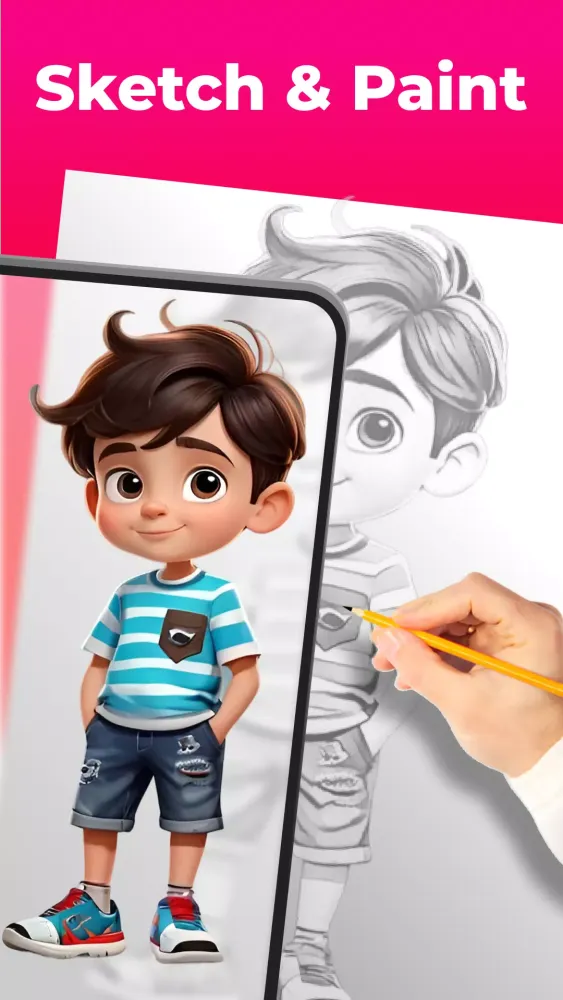 Скриншоты AR Drawing