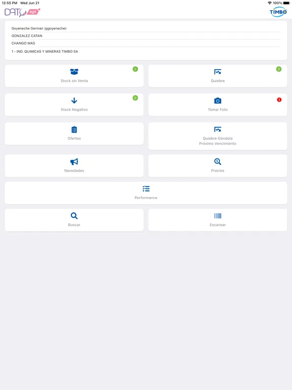 Ảnh chụp màn hình của Dato SGT iPad 
