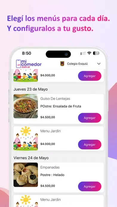 Capturas de pantalla de Mi Comedor