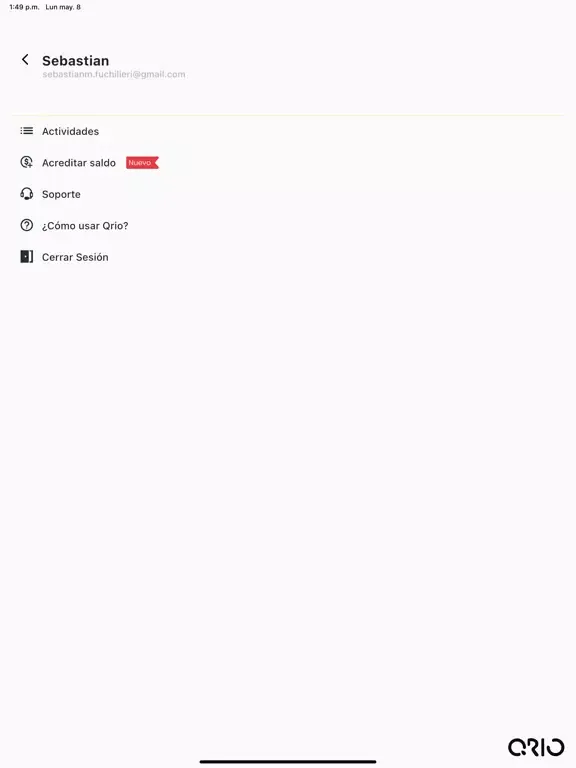 QRIO iPad  سکرین شاٹس