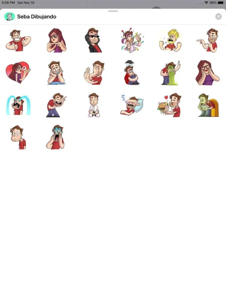 Seba Dibujando Stickers iPad 应用截图