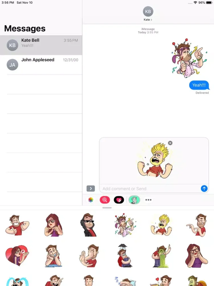 Seba Dibujando Stickers iPad 应用截图