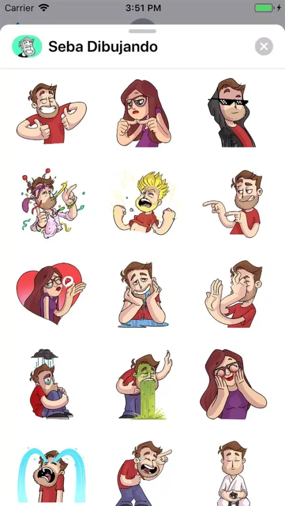 Seba Dibujando Stickers应用截图