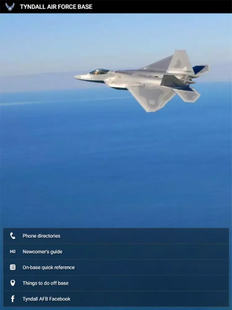 Tangkapan layar Tyndall Base Guide iPad 