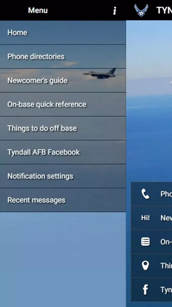 Tangkapan layar Tyndall Base Guide