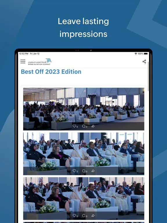 تصاویر Arab Aviation Summit iPad 