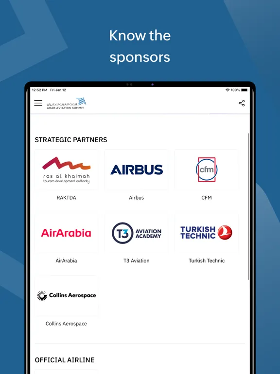 تصاویر Arab Aviation Summit iPad 