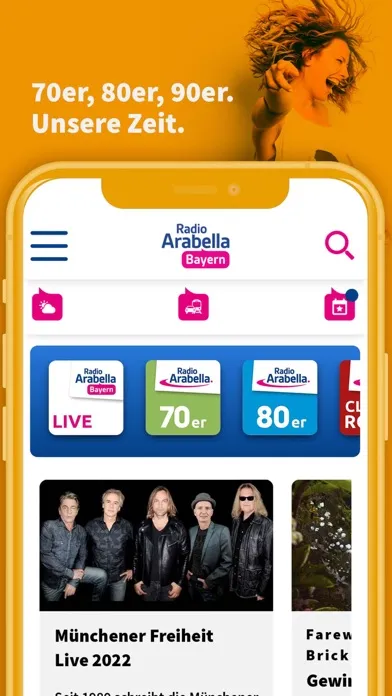 Zrzuty ekranu Radio Arabella Bayern
