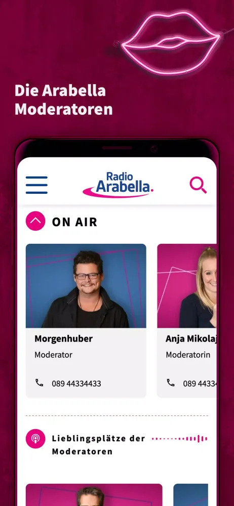 Tangkapan skrin Radio Arabella München