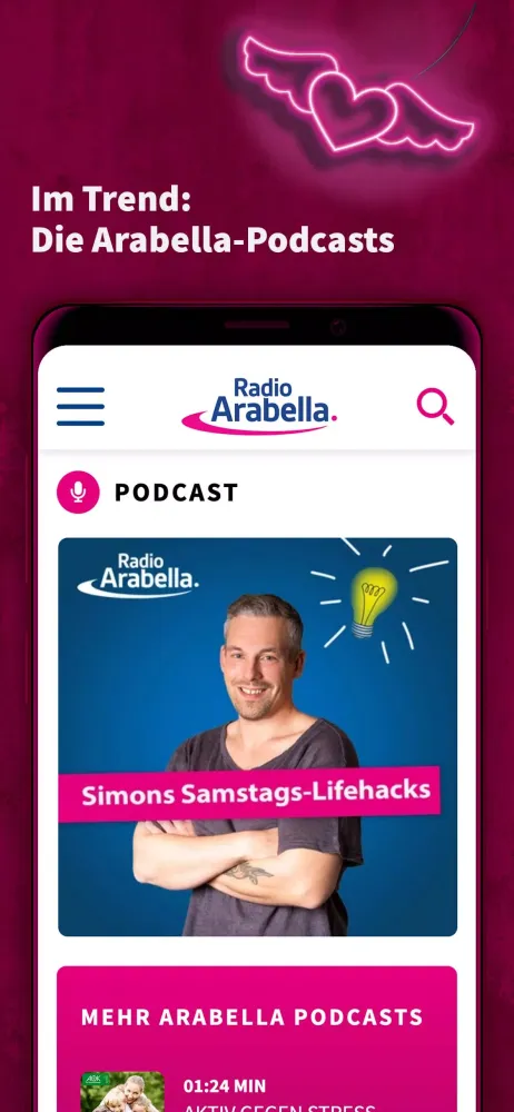 Tangkapan skrin Radio Arabella München