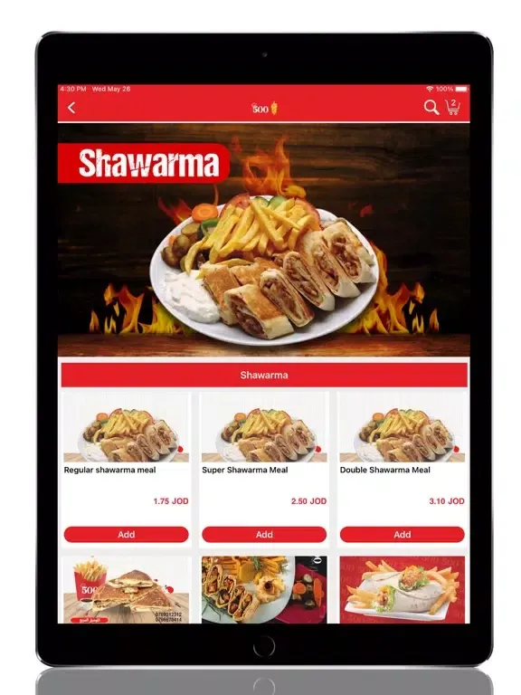 مطعم500 - Resturant500 iPad  Ekran Görüntüleri