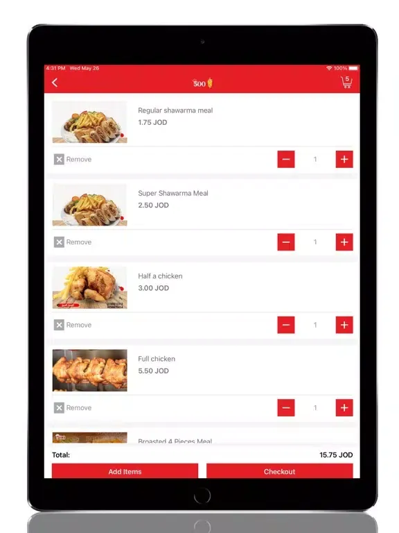 مطعم500 - Resturant500 iPad  Ekran Görüntüleri