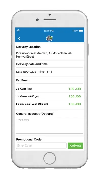 ภาพหน้าจอของ Eat Fresh - ايت فريش