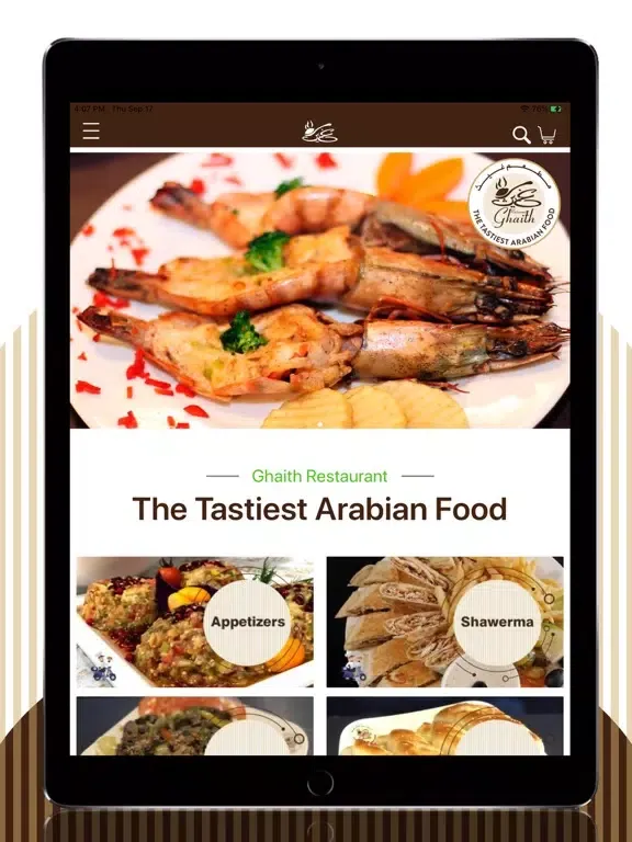 Screenshot di Ghaith Restaurant iPad 