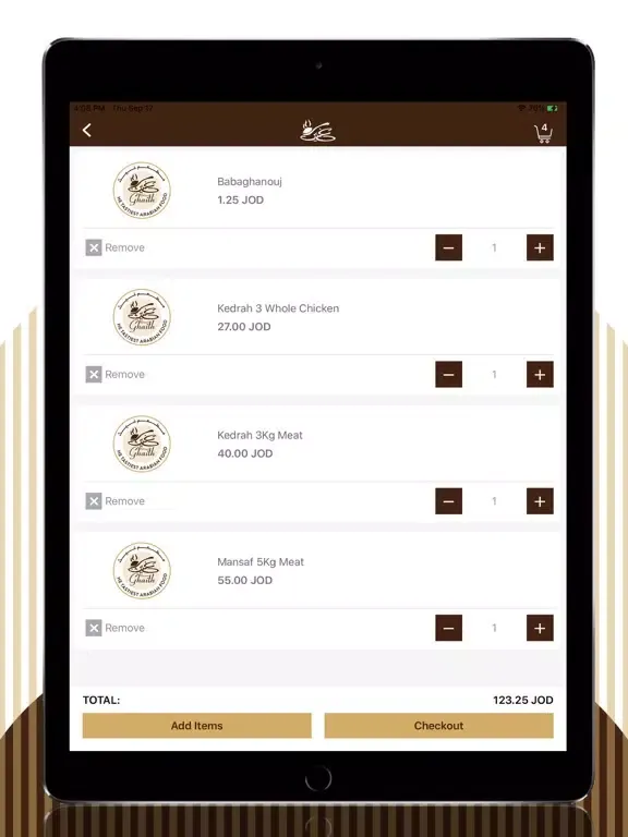 Screenshot di Ghaith Restaurant iPad 