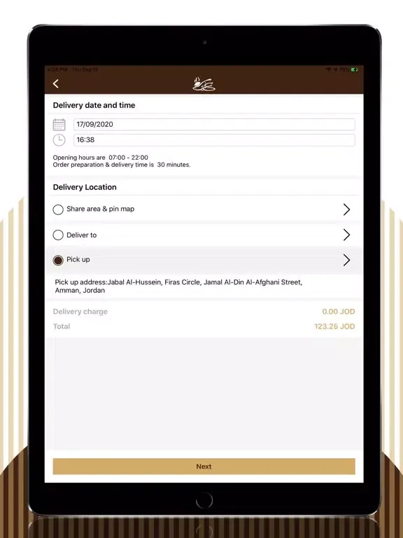 Screenshot di Ghaith Restaurant iPad 