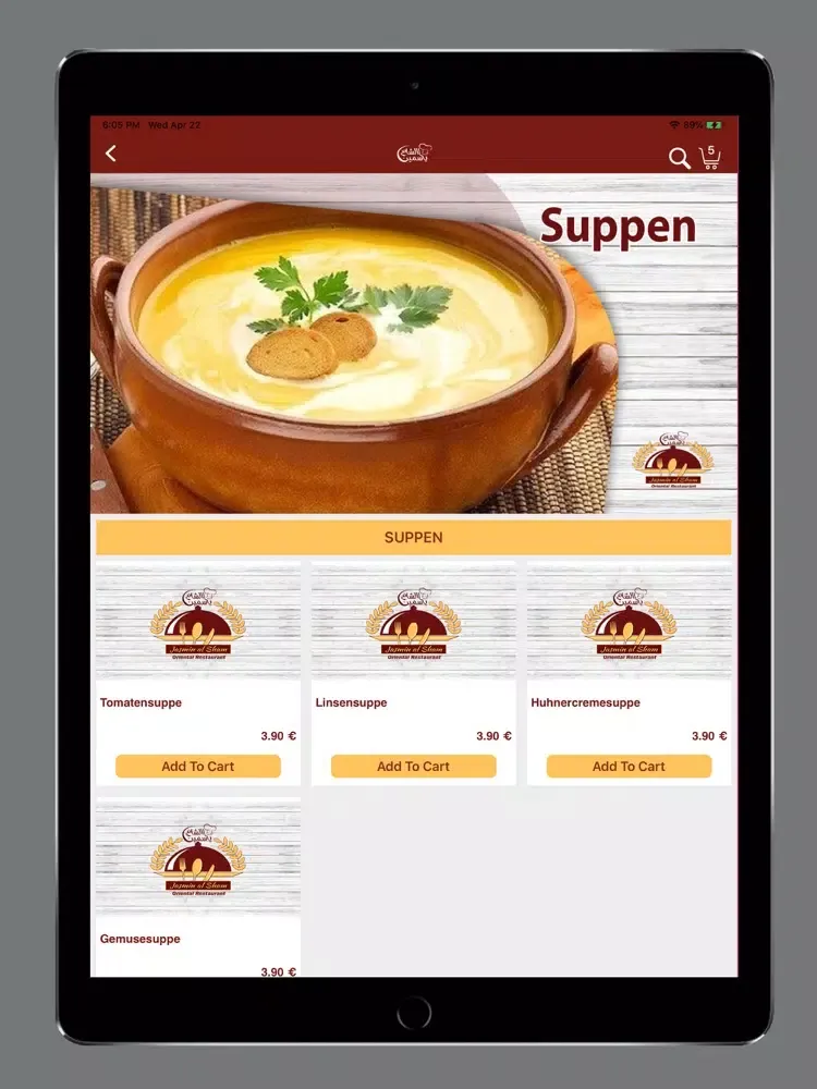 Tangkapan layar Jasmin Al Sham iPad 