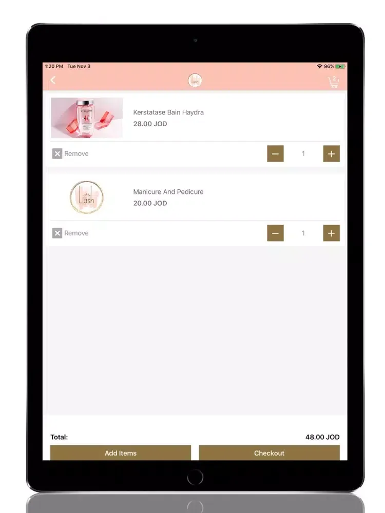 Lush JO iPad  Screenshots