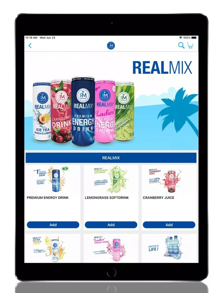 Ảnh chụp màn hình của REALMIX JO iPad 