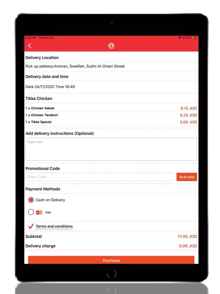 Zrzuty ekranu Tikka Chicken iPad 