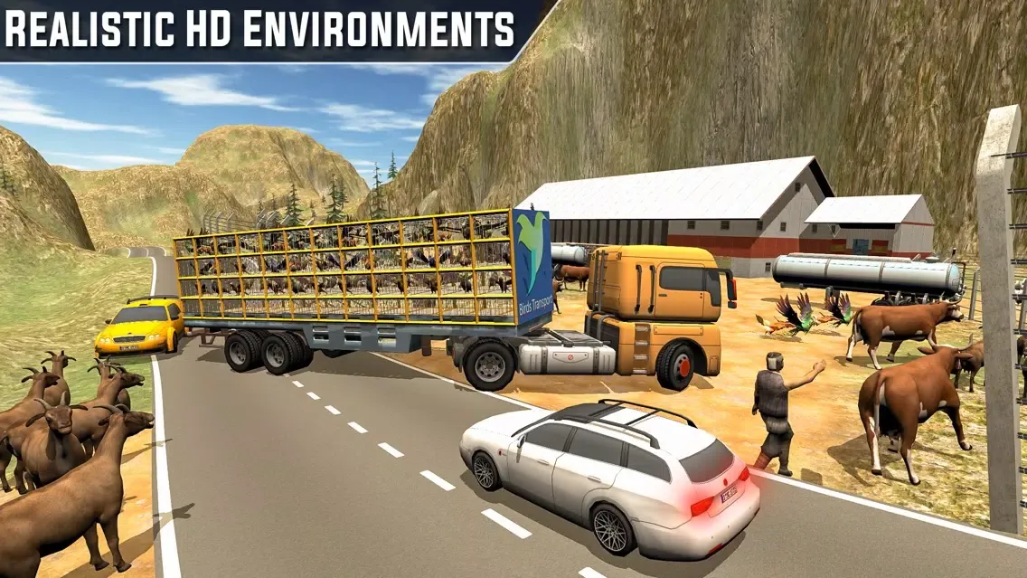 Capturas de pantalla de Birds Transport Truck Sim 2019