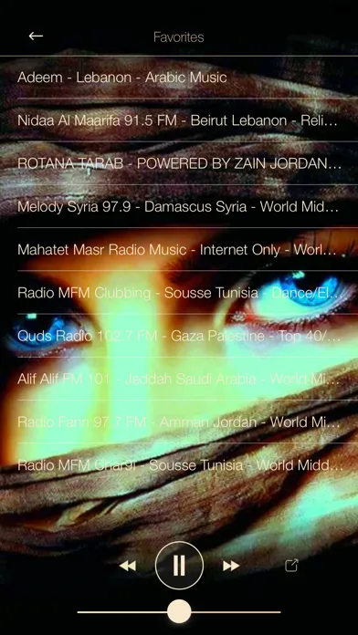 Tangkapan layar Arabic Music ONLINE Radio for Keep Calm