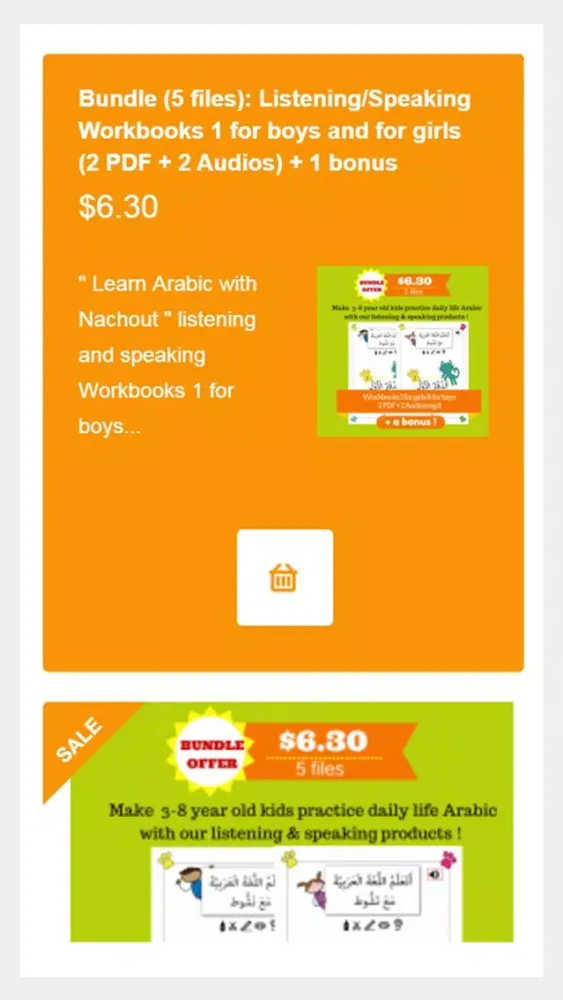 Tangkapan layar Arabic Playground
