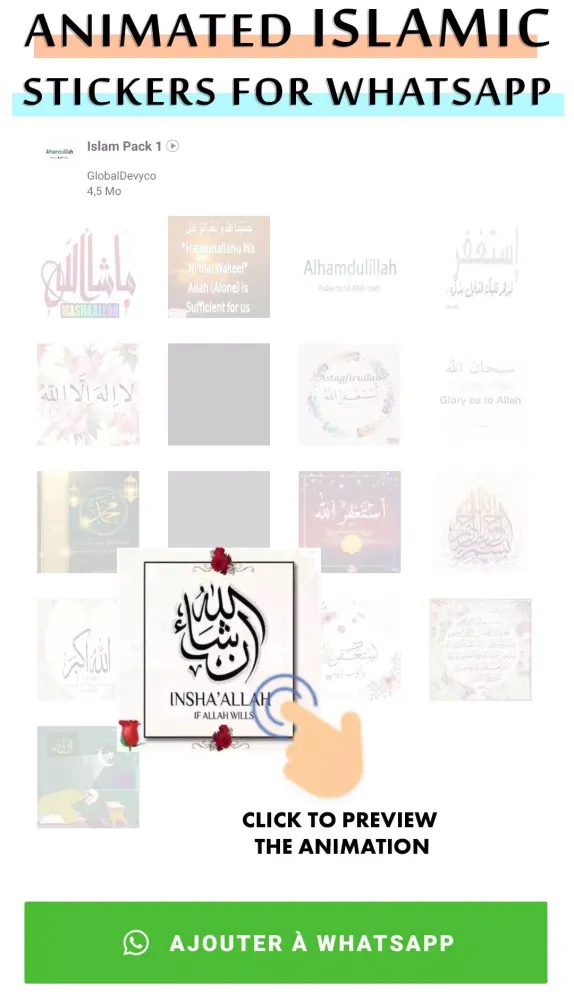 Capturas de pantalla de Animated Islamic WastickerApp