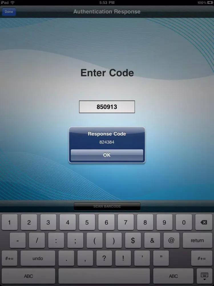 SolidPass Two-Factor Authentication iPad  스크린샷