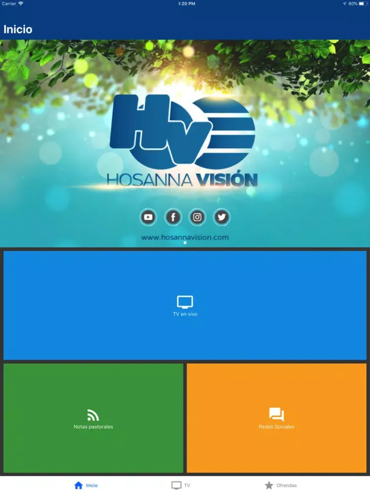 ภาพหน้าจอของ Hosanna Visión iPad 