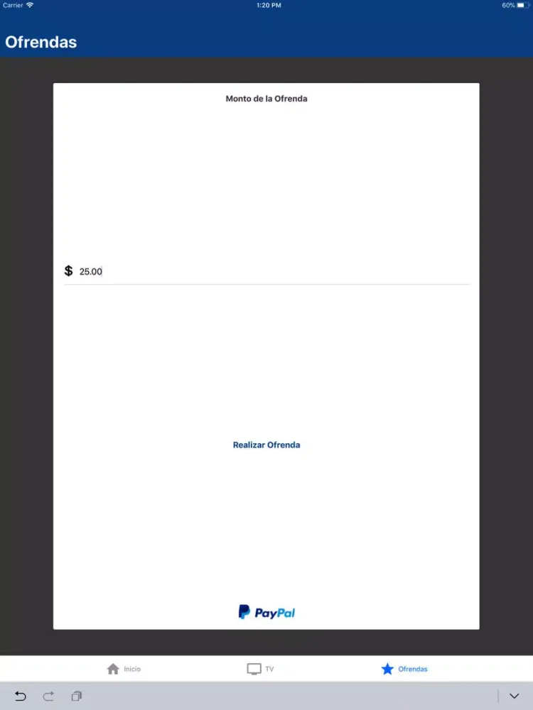 ภาพหน้าจอของ Hosanna Visión iPad 
