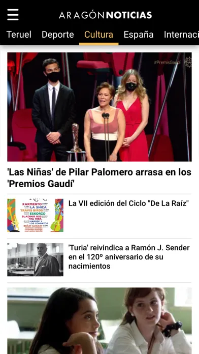 Screenshot di Aragón Noticias
