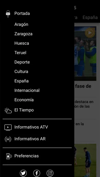 Screenshot di Aragón Noticias