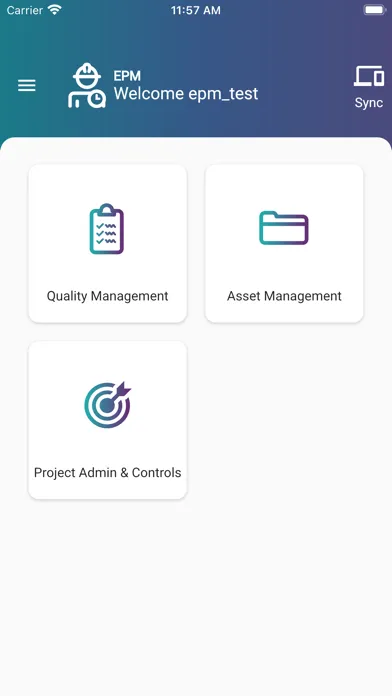 Zrzuty ekranu EPM Mobile