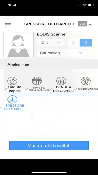 EODIS Hair & Scalp Scanner Screenshots