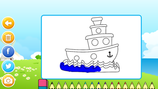 Vehicles and transportation : free coloring, jigsaw puzzles and educative games for kids and toddlers應用截圖