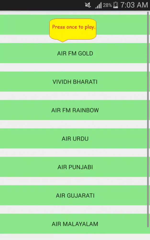 Captures d'écran de Listen All India Radio