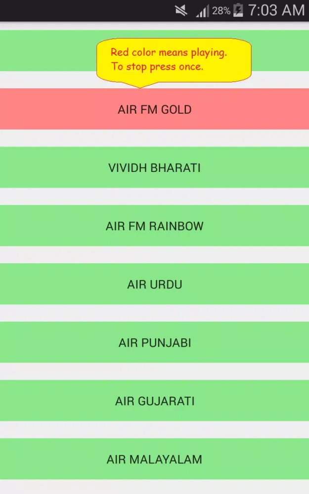 Captures d'écran de Listen All India Radio