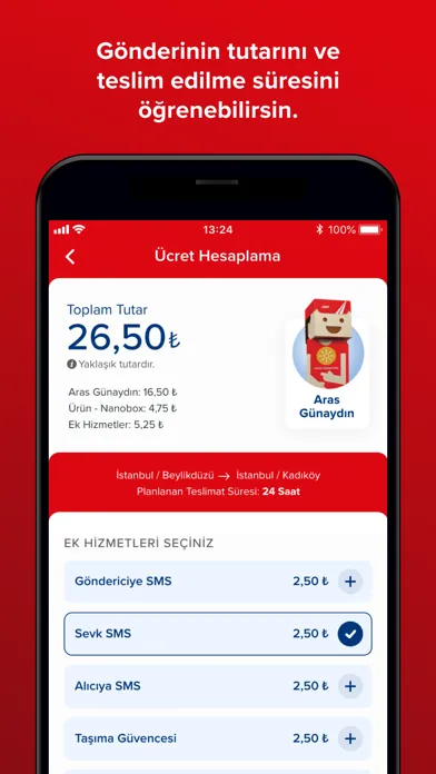 Tangkapan skrin Aras Kargo
