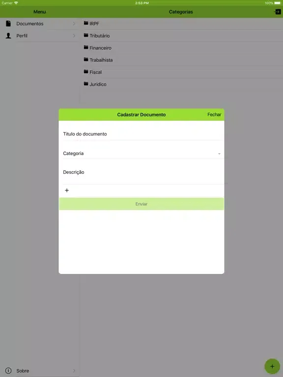 ภาพหน้าจอของ Araújo Contábil iPad 