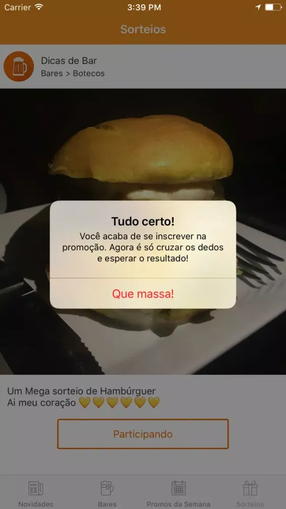 Zrzuty ekranu Dicas de Bar