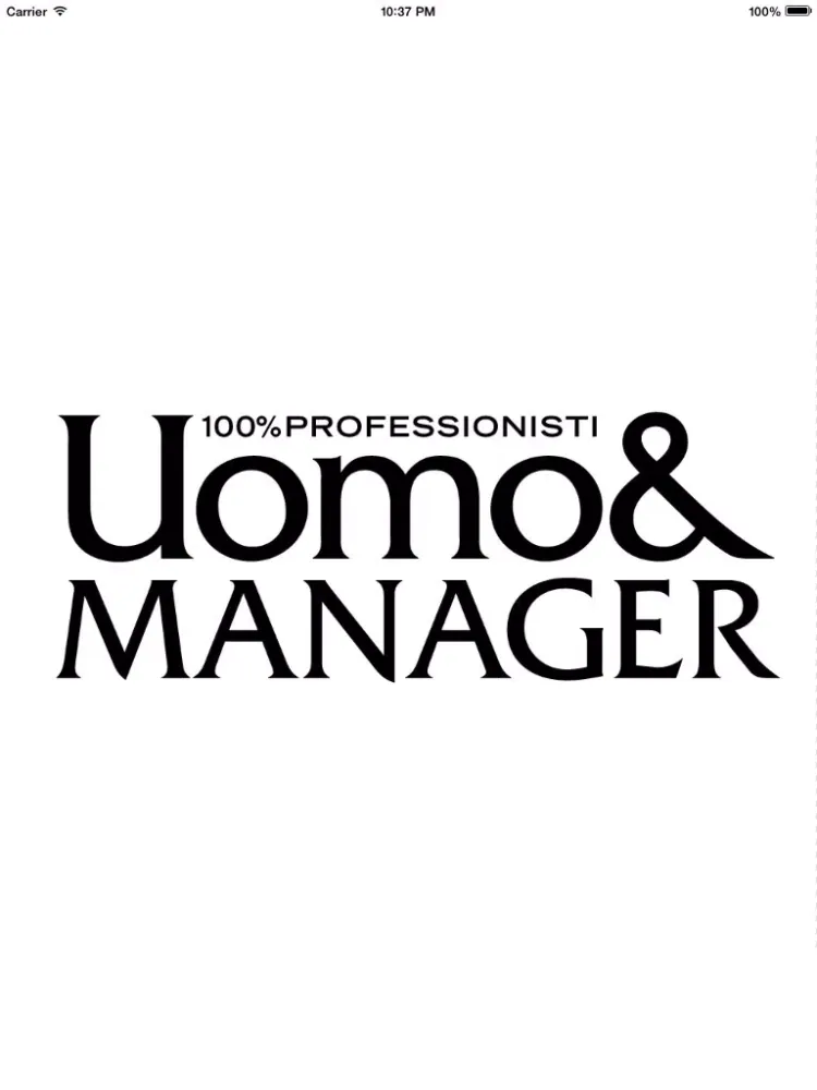 Uomo & Manager iPad  स्क्रीनशॉट
