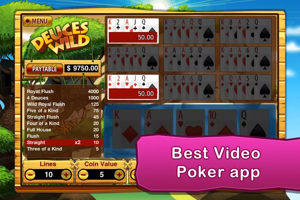 Screenshot di Video Poker Lite