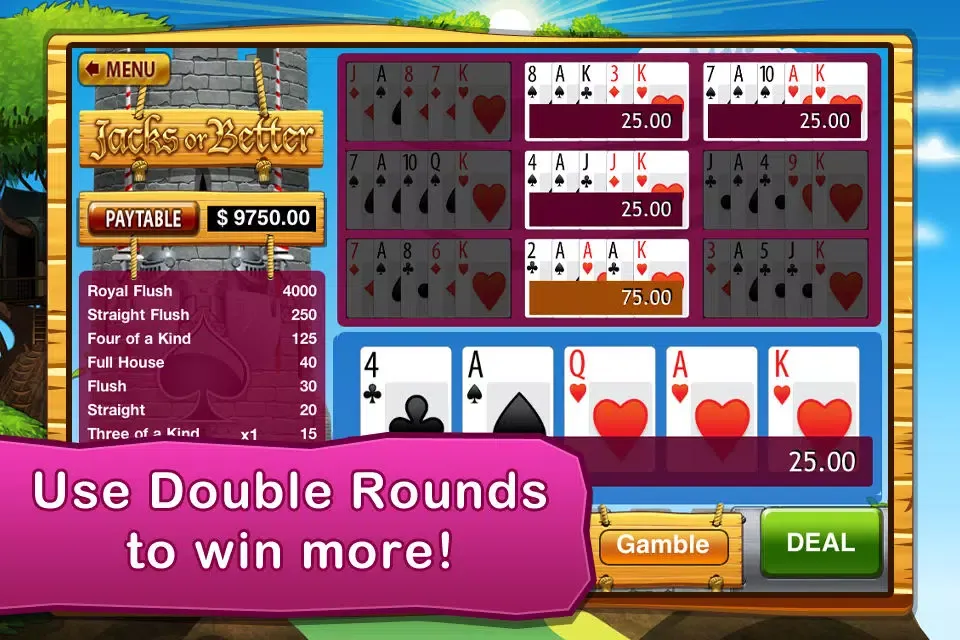 Screenshot di Video Poker Lite
