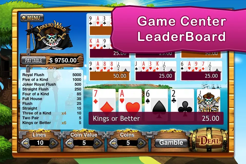 Screenshot di Video Poker Lite