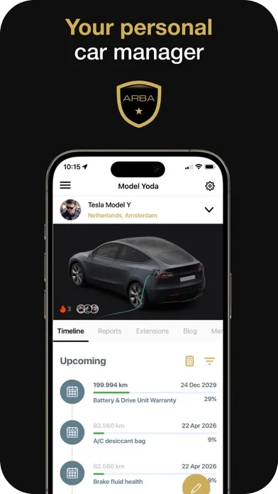 Capturas de pantalla de ARBA Auto: Maintenance Tracker