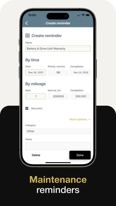 Capturas de pantalla de ARBA Auto: Maintenance Tracker