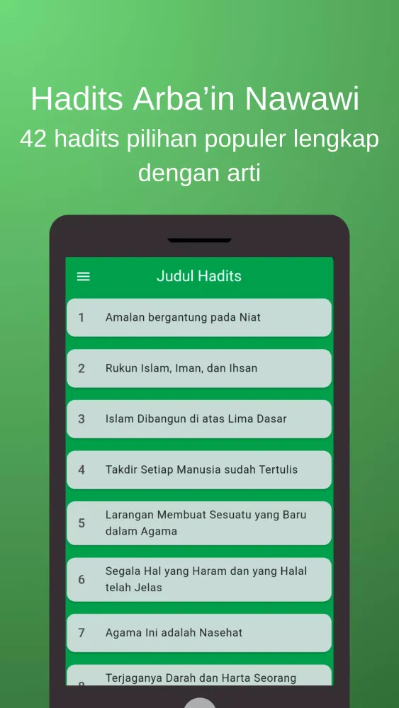 Capturas de pantalla de Arba'in An-Nawawi with Audio