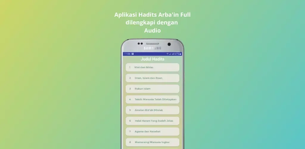 Capturas de pantalla de Arba'in An-Nawawi with Audio