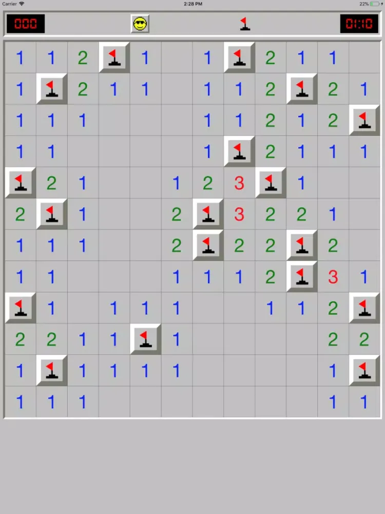 Tangkapan layar Minesweeper XP iPad 